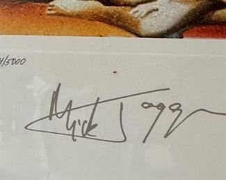 Rolling Stones  "it's Only Rock and Roll 1994 Litho Poster Signed and Numbered.  Signed in the Plate.