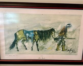 Lost Apache framed print by DeGrazia in Arizona
