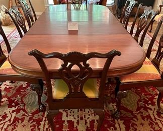 There is a story behind this dining table and chairs.  