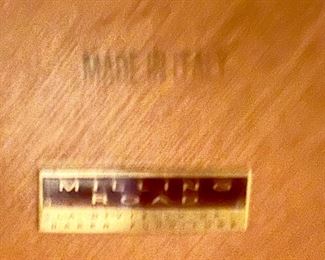 Beautiful Milling Road by Baker Round End Table with with Four Legs and Base