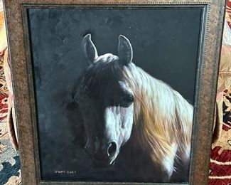 Arabian Horse Original Painting of an Arabian Horse by Jacob Hunt