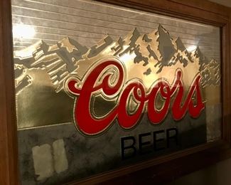 Coors Beer Glass Sign