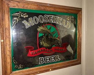 Authentic Moosehead Canadian Lager Glass Sign
