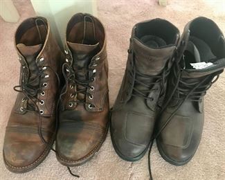 Red Wing and Dainese Boots