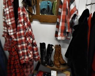 Selection of Flannels & Cowboy Boots