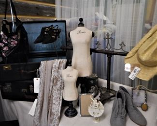 Selection of Vintage Clothing - Shoes, Purses, Hats