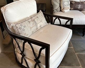 swivel arm chair by Tommy Bahama