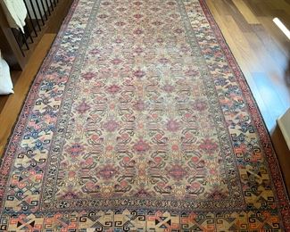 13'8" x 5'1" middle eastern handmade rug