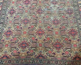 13'8" x 5'1" middle eastern handmade rug