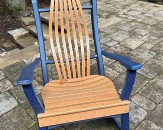 All weather 'Polywood' 6 rockers & 3 end tables