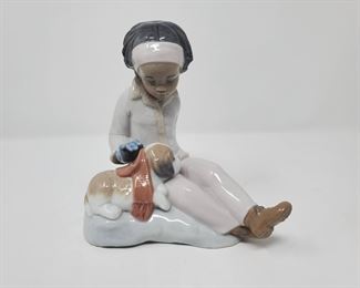 LLADRO Are You Cold Black Legacy Collection