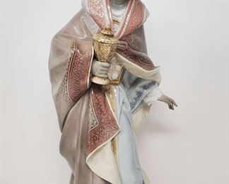 LLADRO King Balthasar Nativity Figurine Black Legacy Collection