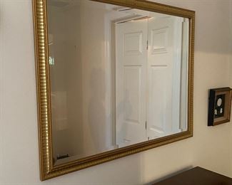 W1 - $25. Gold Framed mirror. Measures 30.5" x 24.5". 