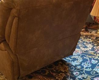 F20 - $200 Oversized Glider Recliner. Measures 45" wide x 40" deep. 