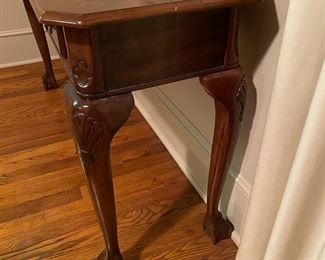 F3 - $80. 4 PIECE SET. Sofa Table measures 48" long x 16" wide x 27" tall. 