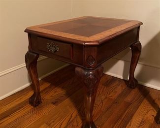 F3 - $80. 4 PIECE SET. Rectangle Side Table measures 20" x 25" x 21" tall. 