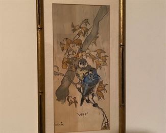 W16 - $15, M. Calder "Yes?" measures 7.25" x 15". 