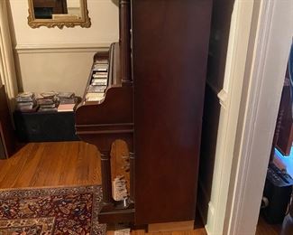 Piano with the "guts" removed. Would be great turned into a bar! Currently used to store audio equipment. Send me your offer if you can move!