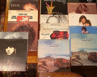 $80 for all - Collection of 19 Barbara Streisand records. 