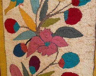 W28 - $60. Vintage wall hanging. Measures 14" wide x 59" tall. 