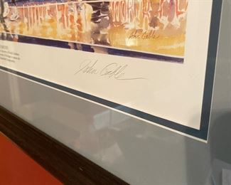 W29 - $500. John Gable signed *Artist Proof* 1993 National Basketball Championship UNC vs. Michigan. 