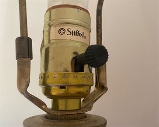 L4 - $75 Stiffel Brass Table Lamp. 