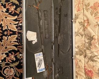 D15 - $50 Aluminum Saf-T-Case. Measures 50" long x 13.75" x 4" tall. 