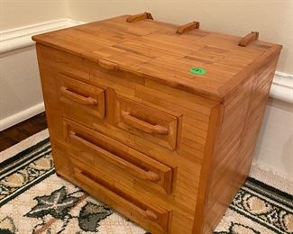 D16 - $25. Small bamboo jewelry type box. 