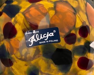 D20 - $30 11.75” hand made Alicja made in Poland Vase