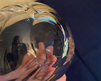 D21 - $95. Steuben glass handkerchief vase. 8.25” tall. 