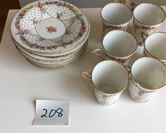 Dresden china teacups