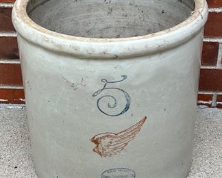 Antique Red Wing Union Stoneware Co. 5 Gallon Crock