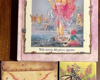 Shirley Barber's Fairytale Jigsaw Book And Fairy Note Cards