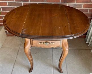 Vintage Pine Drop Leaf Side Table