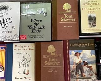 Books - Shel Silverstein, Huckleberry Finn, Tom Sawyer, The Mouse On The Motorcycle, And More