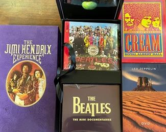 The Beatles Anthology DVD Set, Jimmy Hendrix Experience, Cream Royal Albert Hall, And Led Zeppelin