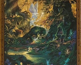 Shadow Fairies By Michael Humphreys In Gold Tone Frame