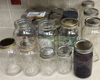 Assorted Size Vintage And New Ball Jar Lot