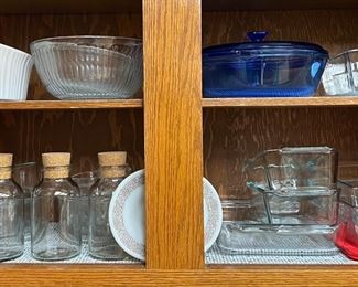 Pyrex, Corningware, And Anchor Hocking Lot - Casseroles, Bowls, Platter, And More
