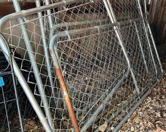 (5) Assorted Size Metal Fence Panels (as Is)