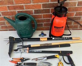 Garden Lot - Sprayer, Watering Can, Fiskars, Weeder, Trowels, And More