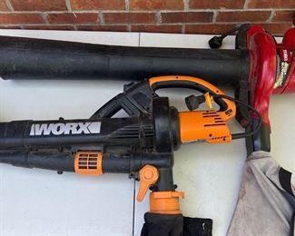 (2) Corded Mulchers - Worx Wg509 And Toro Ultra Blower Vac With Bags