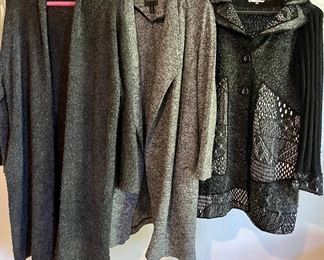(3) Wool Sweater Jackets - Tahari L, Sioni L, And A New Day XL