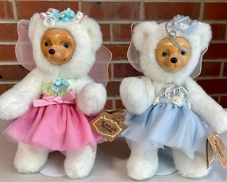 (2) Robert Raikes Bears - Summer And Winter On Stands With Original Tags