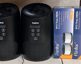 Pair Of Partu Air Purifiers Model BS-03 With Extra True Heppa Filters