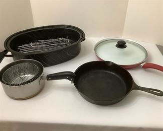Skillets , Roaster and Sauce Pan