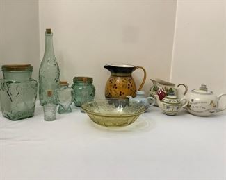Pitchers, Teapots More Glassware