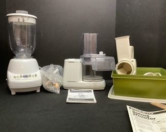 Blender, Food Processor, and Salad Shooter
