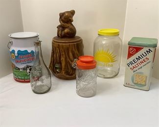Assorted Vintage Containers