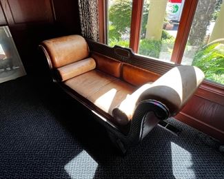 Leather chase lounge $250.00